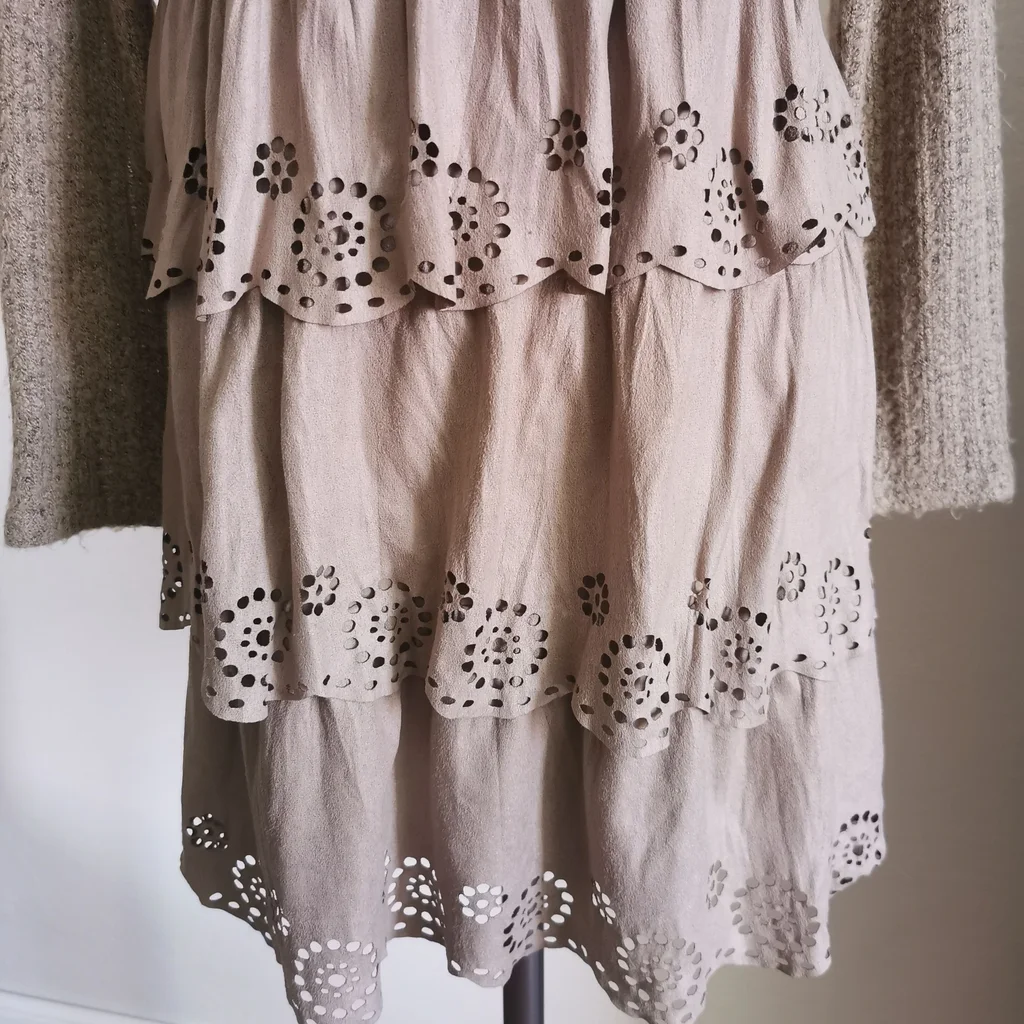 Vestido de dos materiales – photo 2
